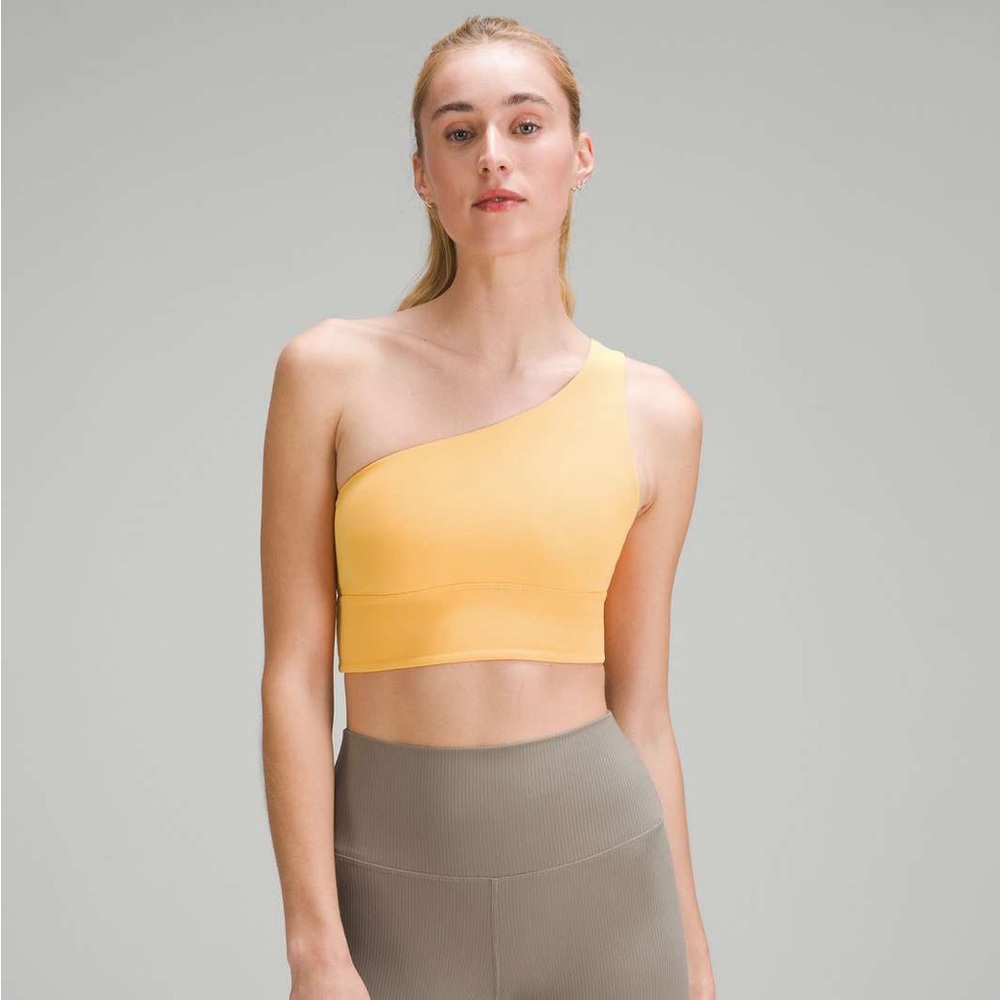lululemon athletica Yellow One-Shoulder Sports Bra